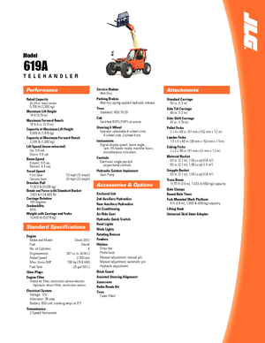 Telescoopladers JLG 619 A