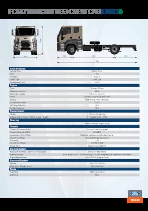 Bakwagen Ford 1833 crew cab