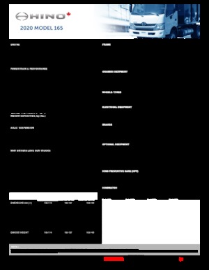 Bakwagen Hino 2020 HINO 165 4x2