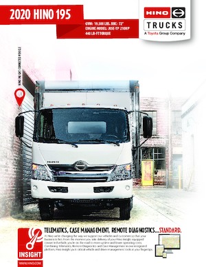 Bakwagen Hino 2020 HINO 195 4x2