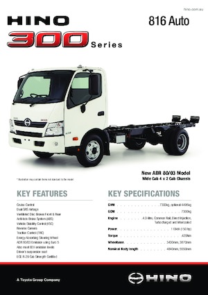 Bakwagen Hino 300 816 4x2