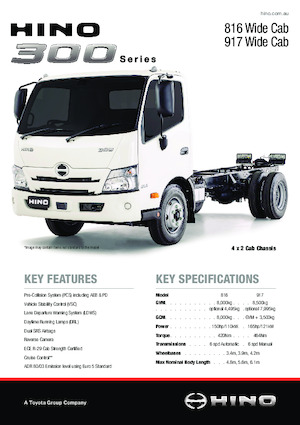 Bakwagen Hino 300 816 WIDE