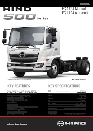 Bakwagen Hino 500 FC 9J 4x2