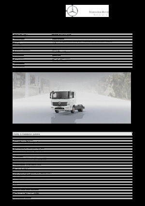 Bakwagen Mercedes-Benz Atego 821 L 4x2