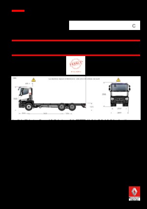 Bakwagen Renault C 460 8X4*4 R TRIDEM
