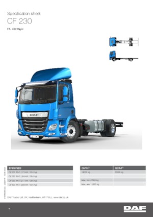 Bakwagen DAF CF 230 FA