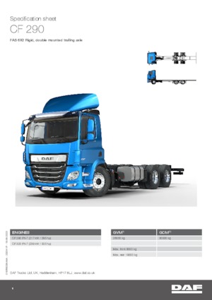Bakwagen DAF CF 290 FAS