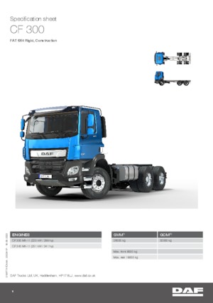 Bakwagen DAF CF 300 FAT Construction