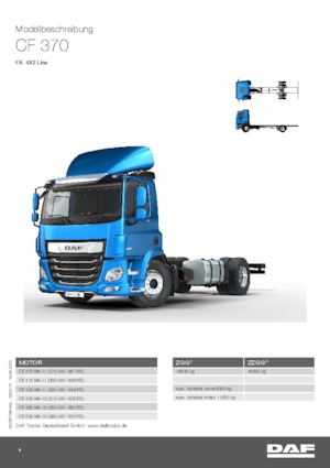 Bakwagen DAF CF 370 FA