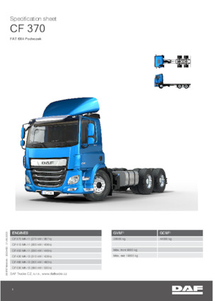 Bakwagen DAF CF 370 FAT