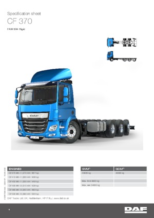 Bakwagen DAF CF 370 FAW