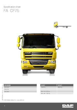 Bakwagen DAF CF 75.310 FA DC