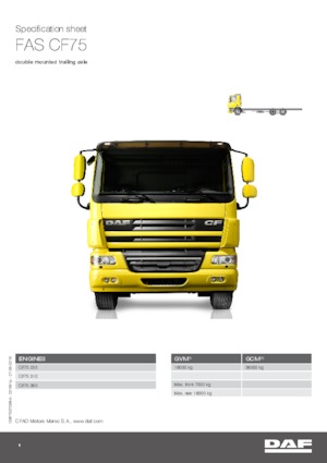 Bakwagen DAF CF 75.250 FAS SC