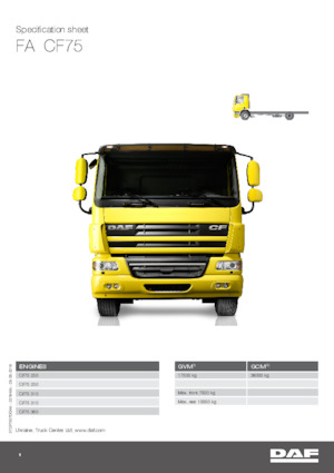 Bakwagen DAF CF 75.360 FA