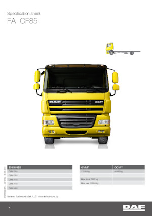 Bakwagen DAF CF 85.410 FA