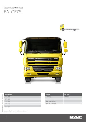 Bakwagen DAF CF 75.250 FA