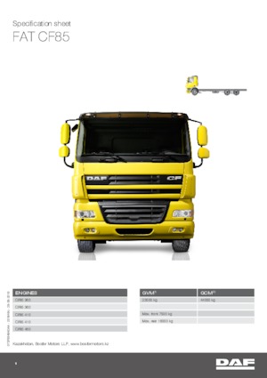 Bakwagen DAF CF 85.360 FAT