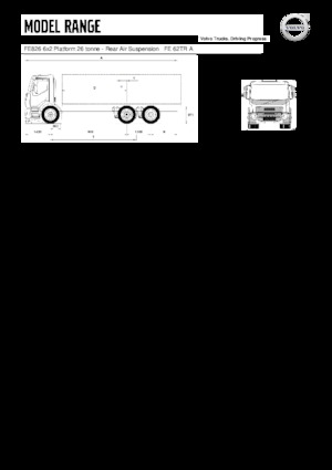 Bakwagen Volvo Trucks FE826 6x2 Platform