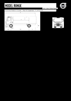 Bakwagen Volvo Trucks FL512 4x2 Platform
