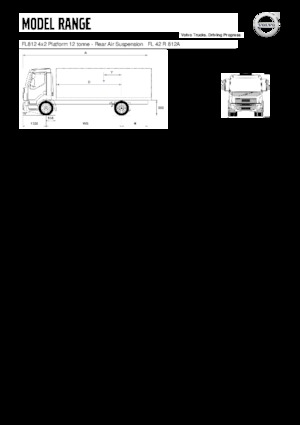 Bakwagen Volvo Trucks FL812 4x2 Platform