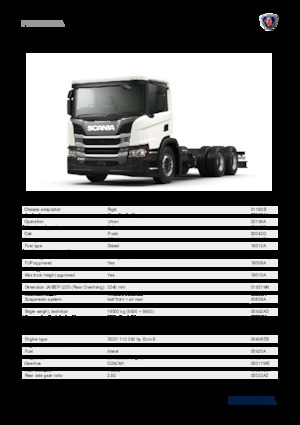 Bakwagen Scania P 250 B6x4NA