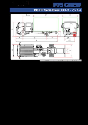 Bakwagen Isuzu P75 Q Crew