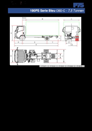 Bakwagen Isuzu P75 Q