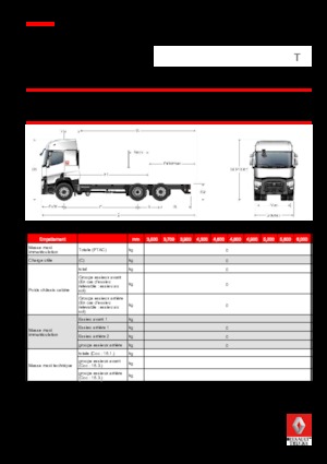 Bakwagen Renault T 520.24.5 6x2 R LOW E6