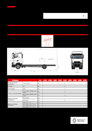Bakwagen Renault T HIGH P4X2 LOW 13L E6