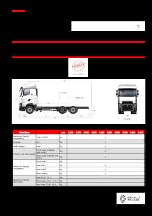 Bakwagen Renault T HIGH P6X2 LOW 24,5T 13L E6