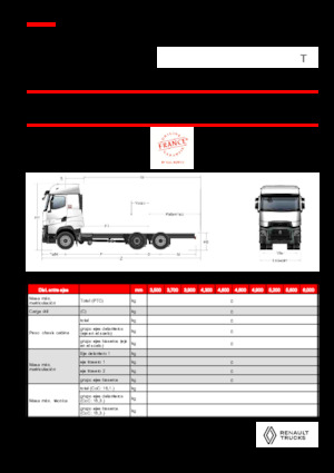 Bakwagen Renault T HIGH P6X2 LOW 24,5T 13L E6