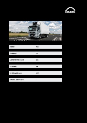 Bakwagen MAN TGM 15.250 4x2