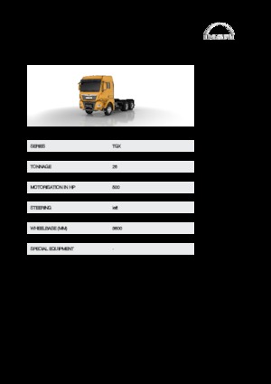 Bakwagen MAN TGX 26.500 6x4