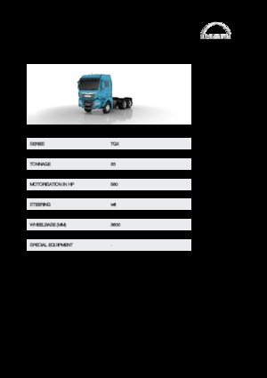 Bakwagen MAN TGX 33.580 6x4