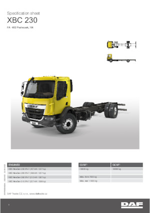 Bakwagen DAF XBC 230 FA 19t