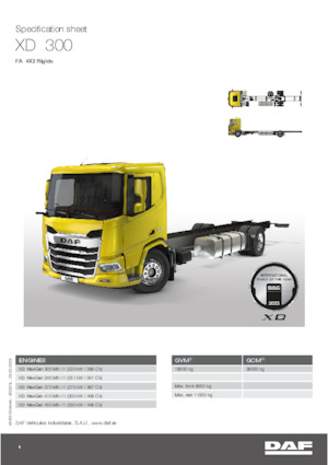 Bakwagen DAF XD 340 FA