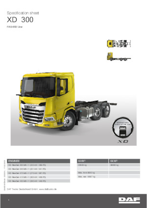 Bakwagen DAF XD 300 FAG