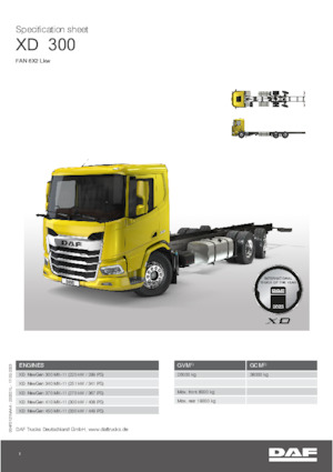 Bakwagen DAF XD 300 FAN