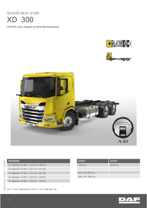 Bakwagen DAF XD 370 FAS