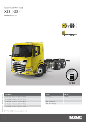 Bakwagen DAF XD 370 FAT