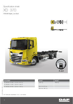 Bakwagen DAF XD 450 FAN Low Deck