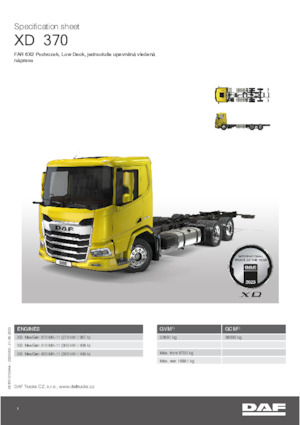 Bakwagen DAF XD 370 FAR Low Deck