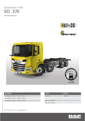 Bakwagen DAF XD 410 FAC