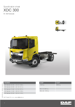 Bakwagen DAF XDC 300 FA