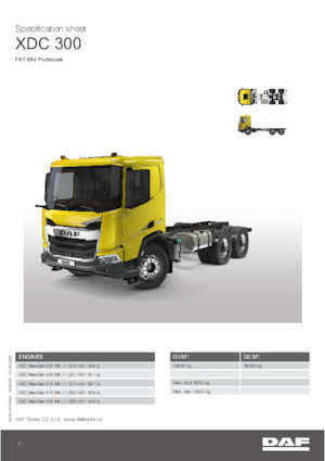 Bakwagen DAF XDC 300 FAT