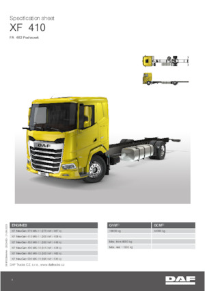 Bakwagen DAF XF 410 FA