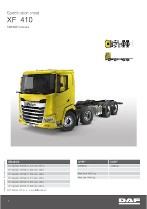 Bakwagen DAF XF 410 FAD