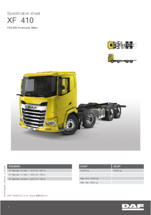 Bakwagen DAF XF 410 FAD Mixer