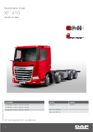 Bakwagen DAF XF 410 FAD Mixer