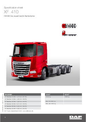 Bakwagen DAF XF 410 FAK